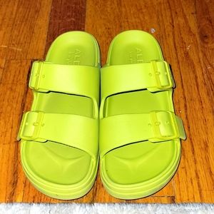 Aldo Etieven Lime Green Slides